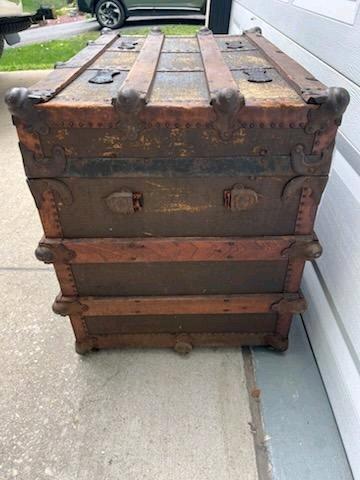 19th century steamer trunk