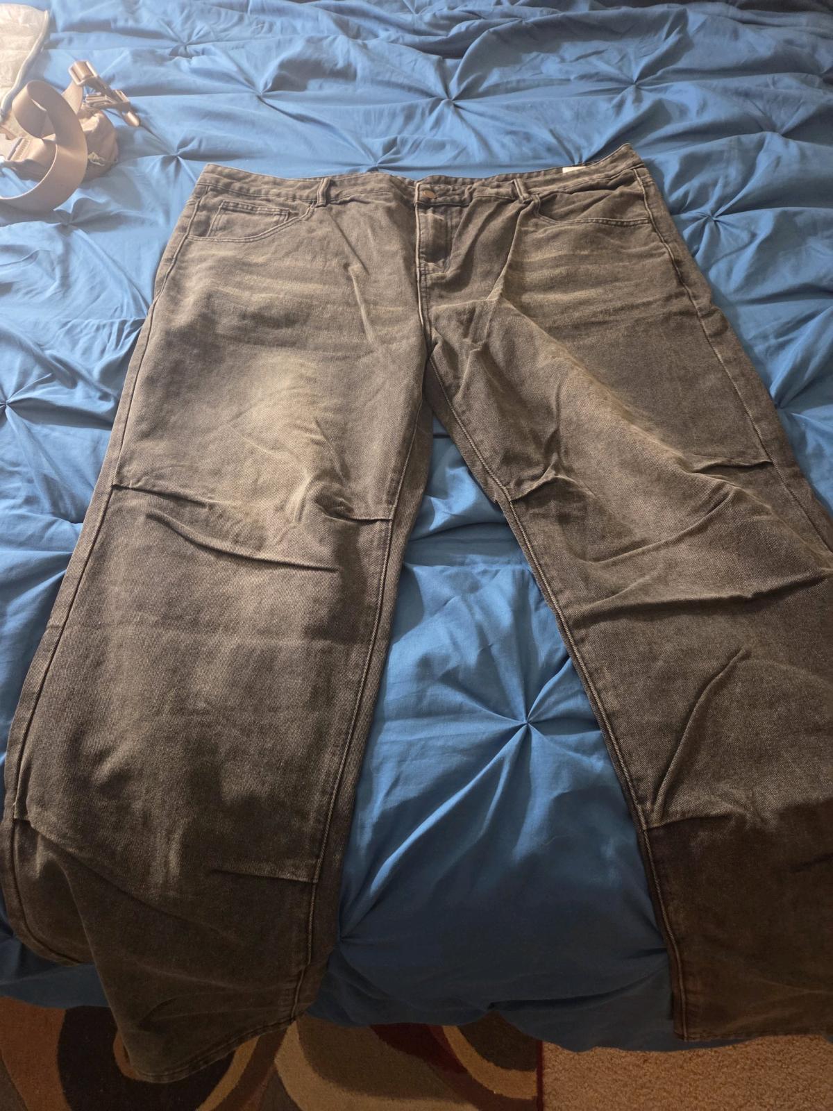 Mens jeans black washed denim sz 42  NEW
