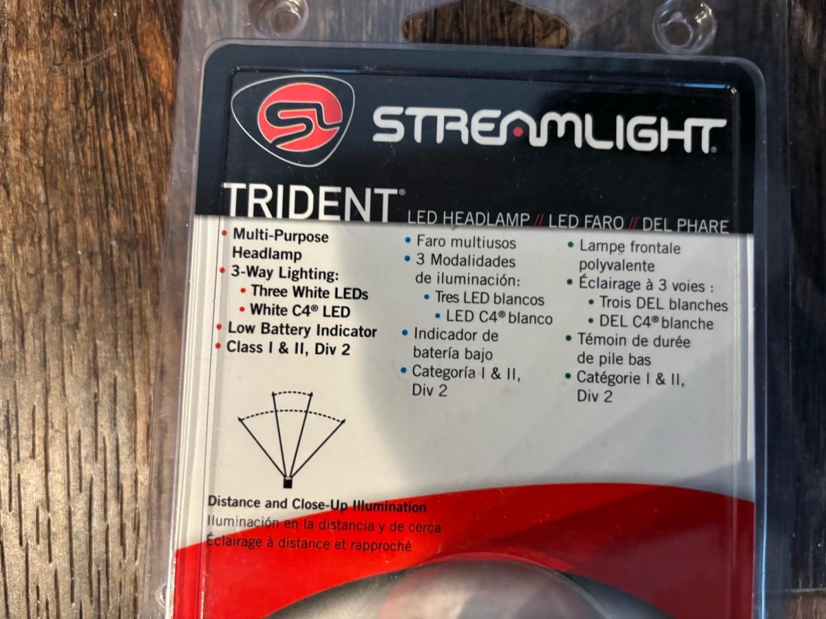 Trident streamlight head lamp