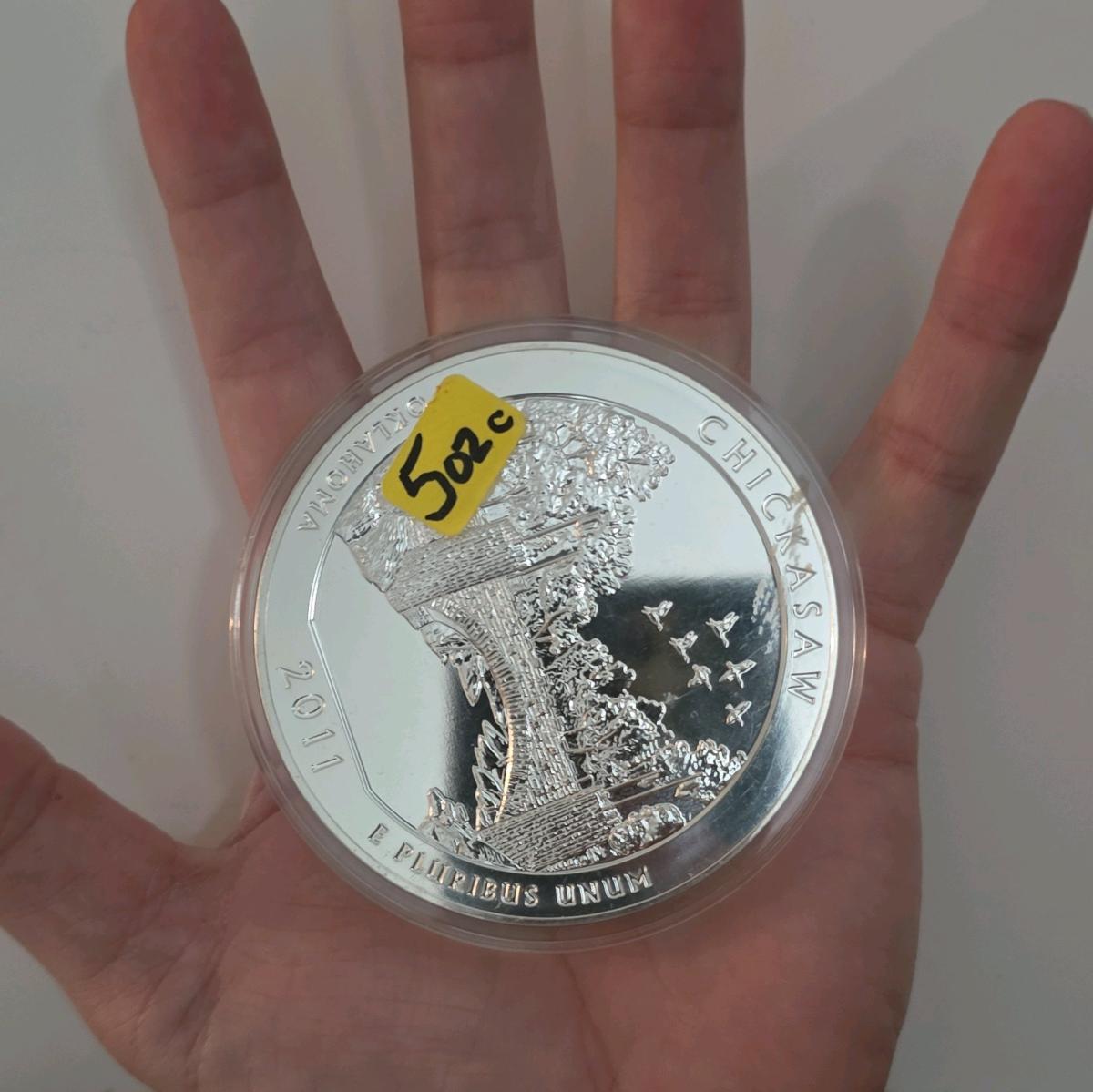 5oz silver minted as quarter dollar