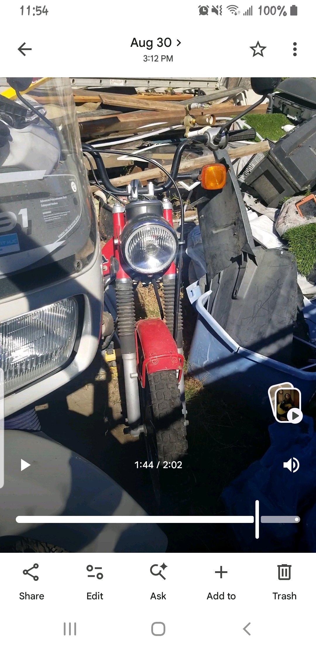 1983 Honda Trail 110cc very collectable bike
