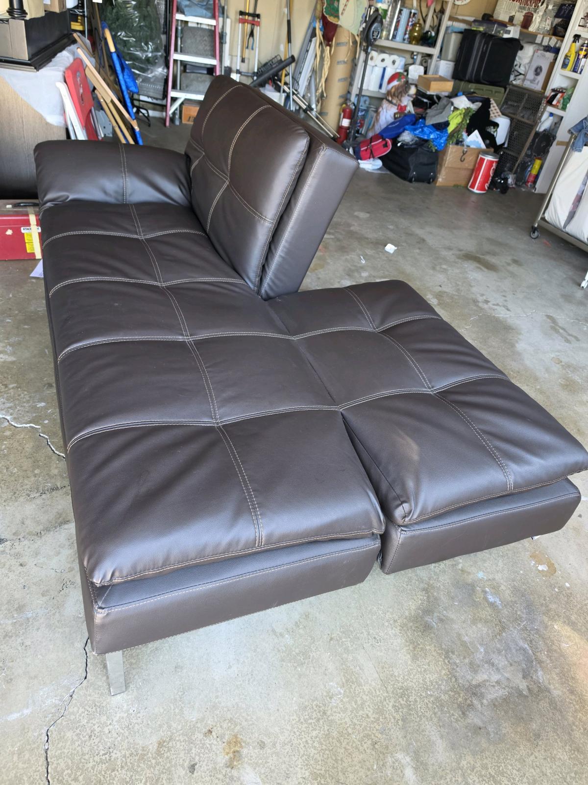 leather convertible Couch Bed