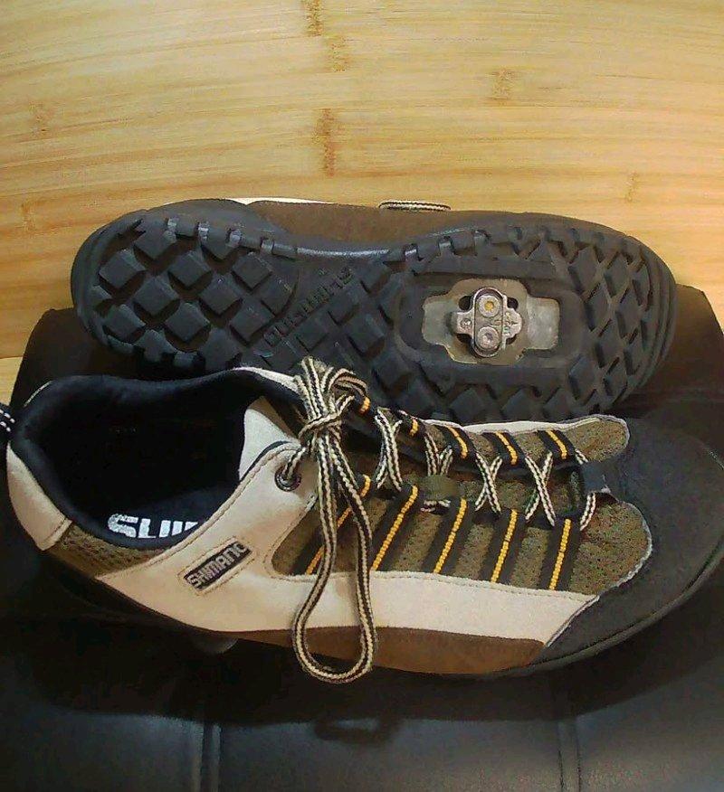 Shimano mountain bike cycling shoes brown SHM033
