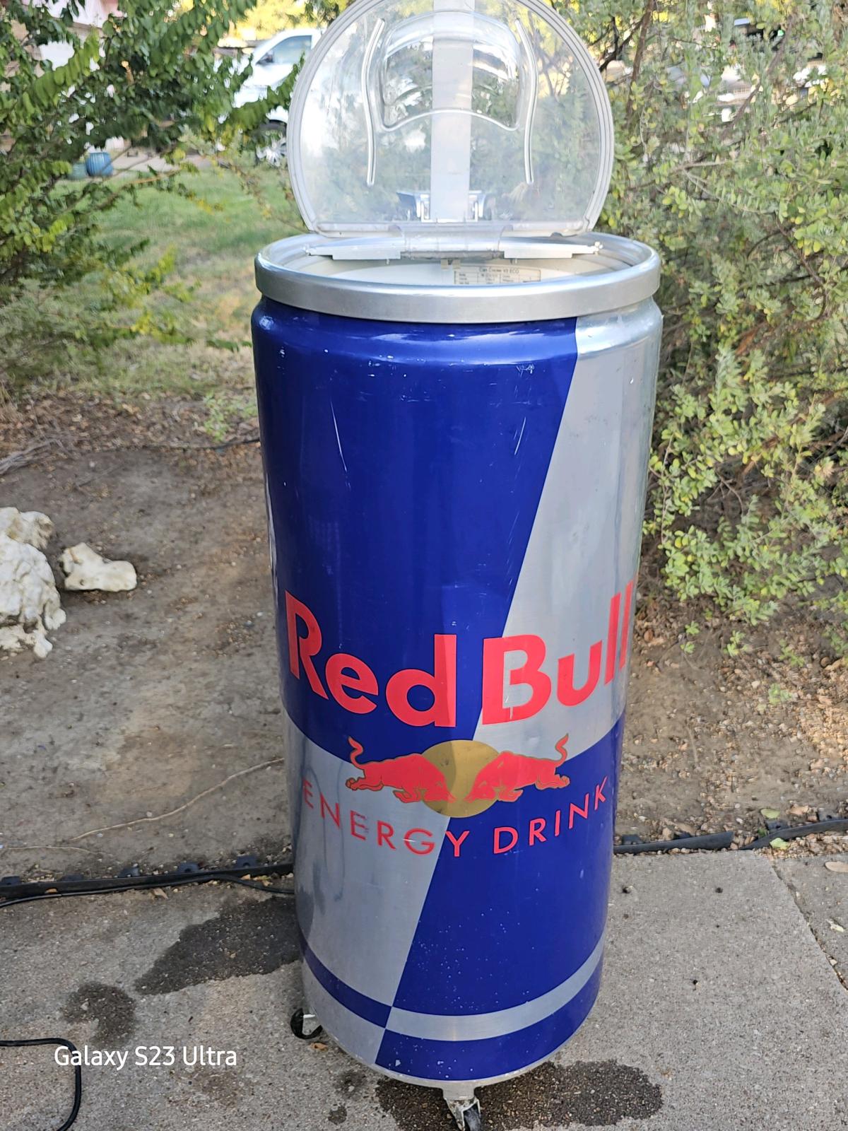 Red Bull Energy Drink Can Cooler  Rolling Beverage Cooler  R