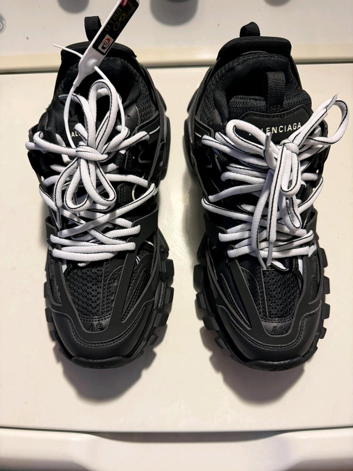 balenciaga tracks led black and white