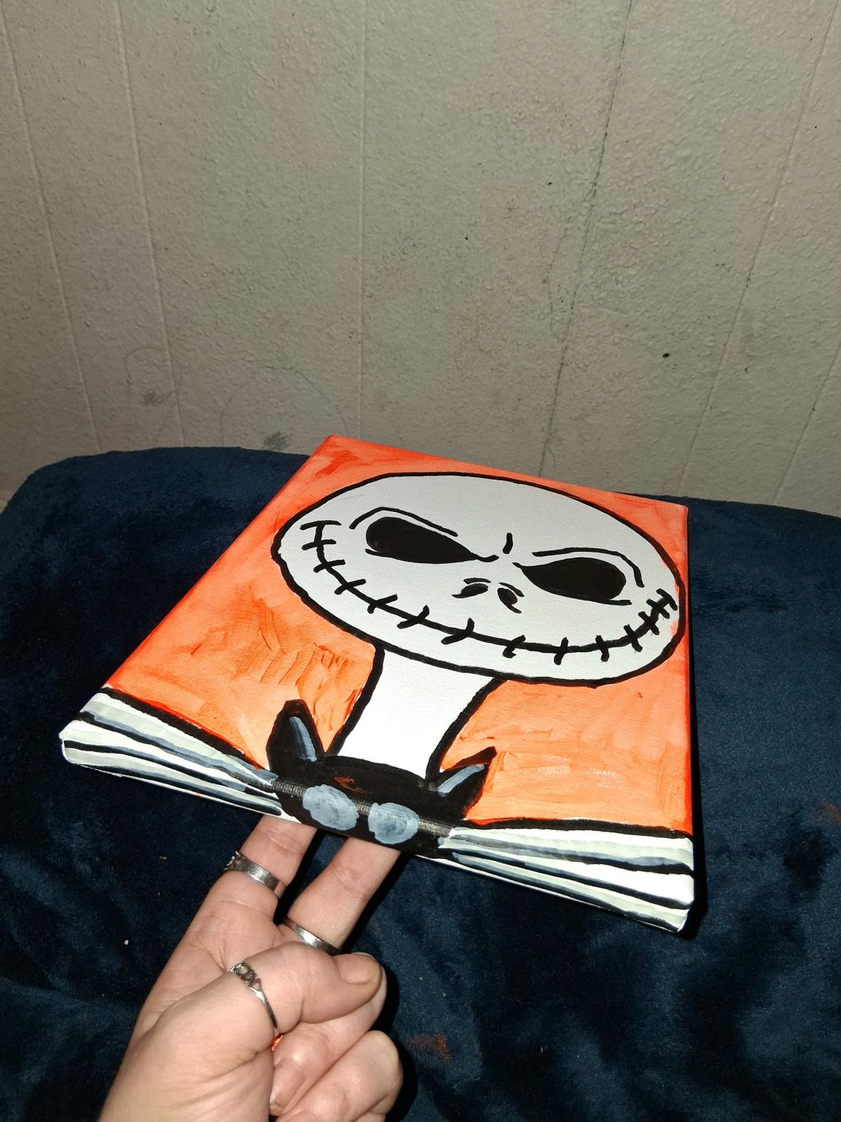 Jack skeleton painting