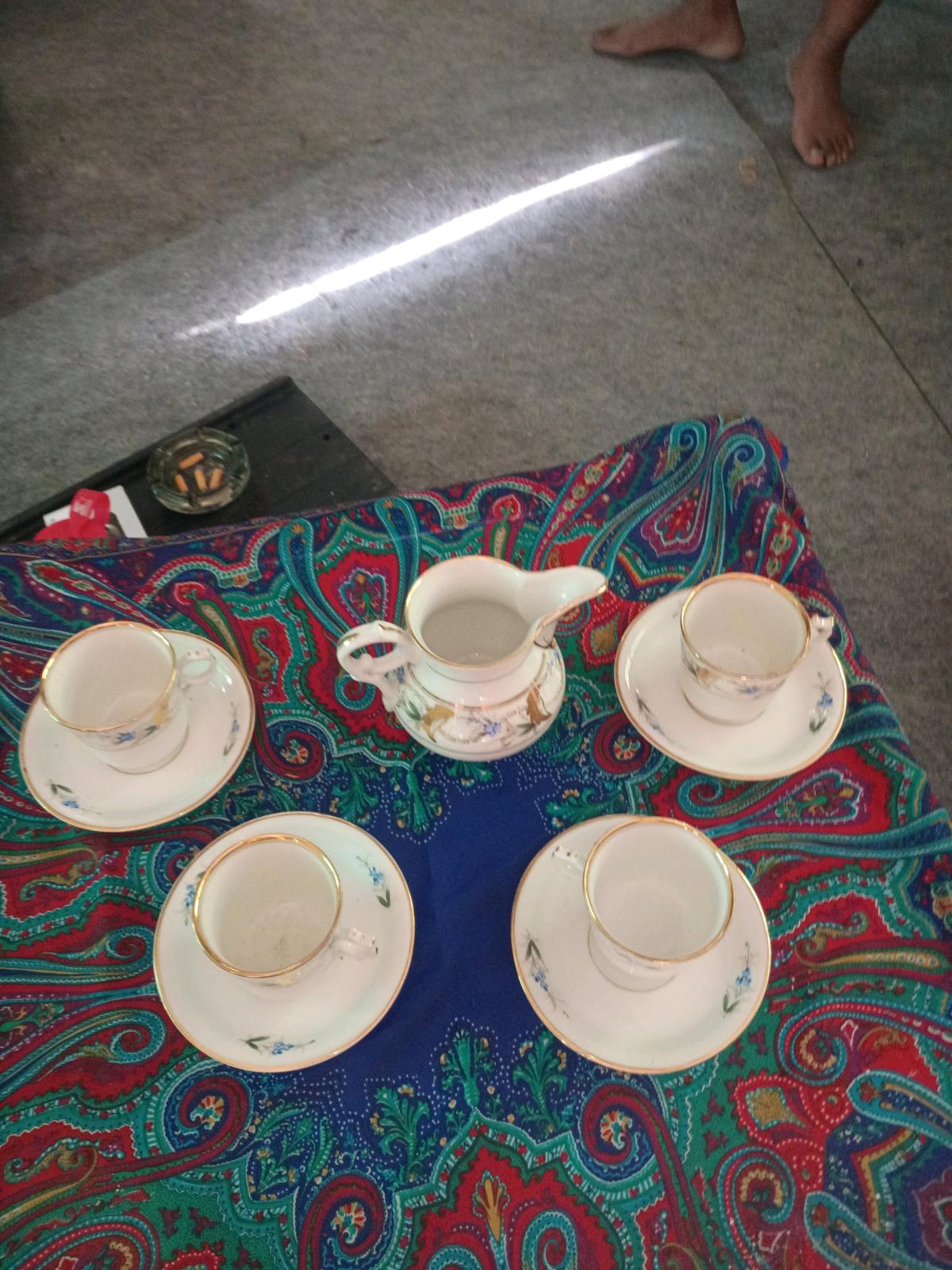 Vintage Antique Demitasse Espresso Tea Coffee Set Porcelain
