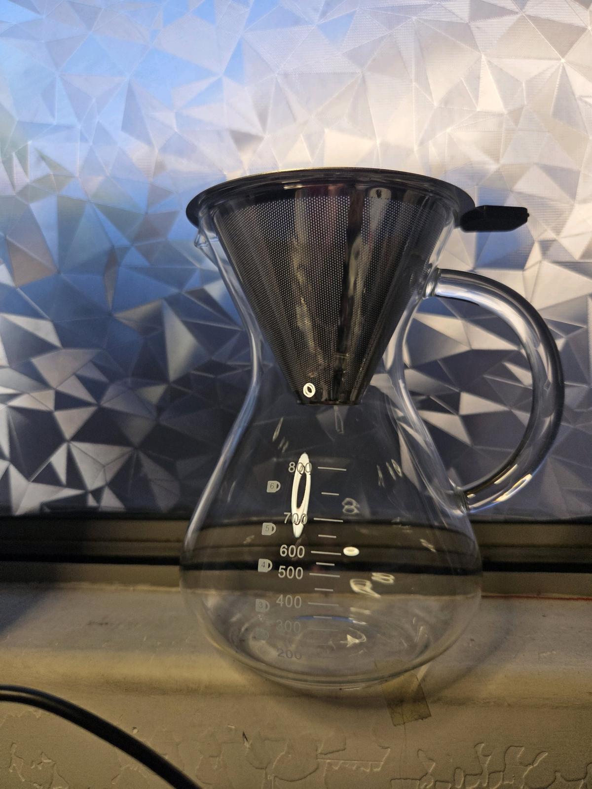 glass stove top drip coffeemaker
