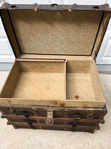 19th century steamer trunk