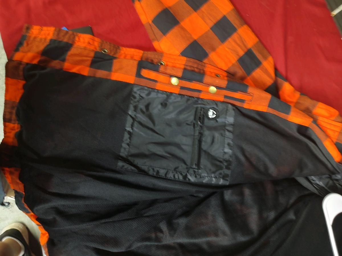 Padded flannel shirt sizes XS to 5XL
