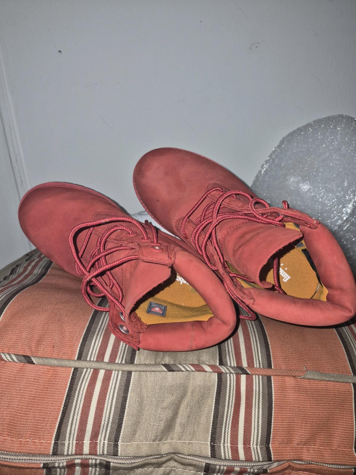 Timberland Premium 6Inch Waterproof Boots Red Good Condition