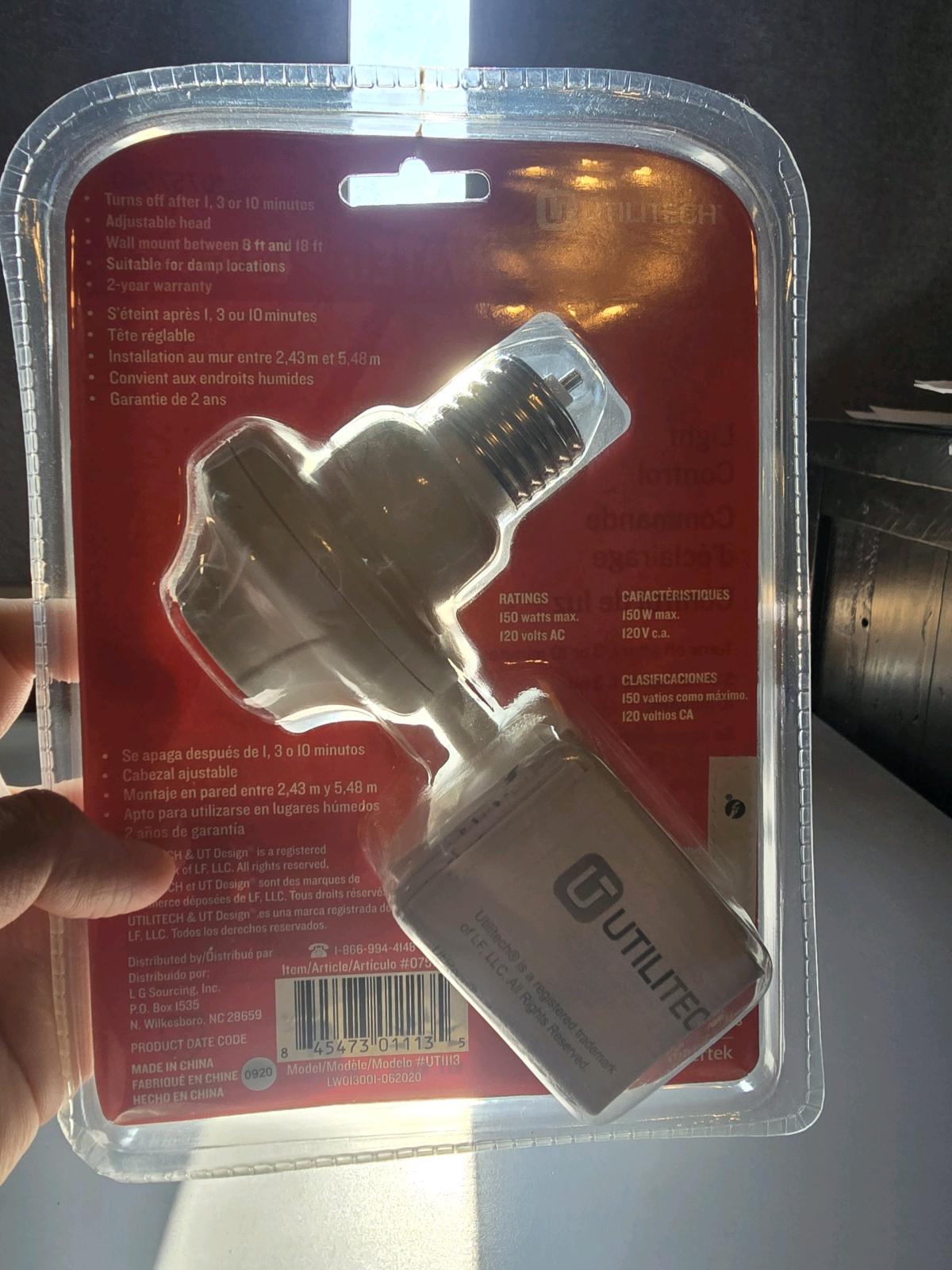 Utilitech MotionActivated Light Control  Warrior Wire Wheel
