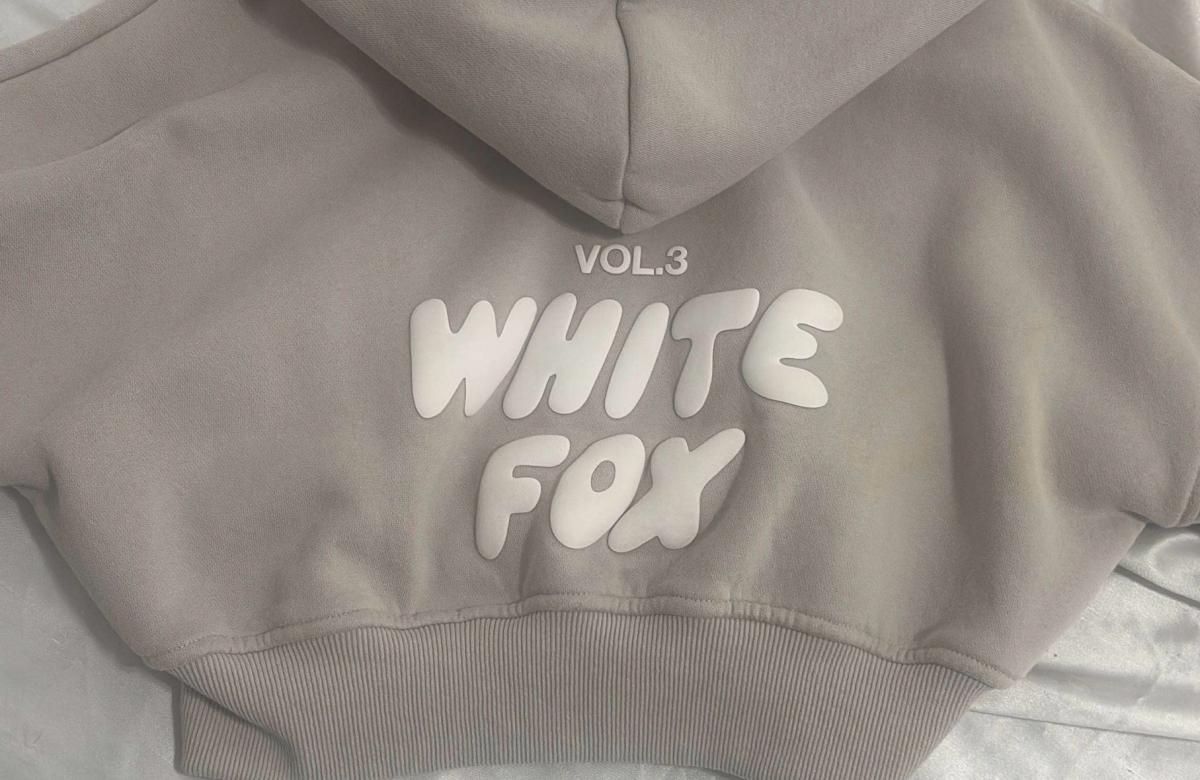 white fox cropped jacket size xxs or xs