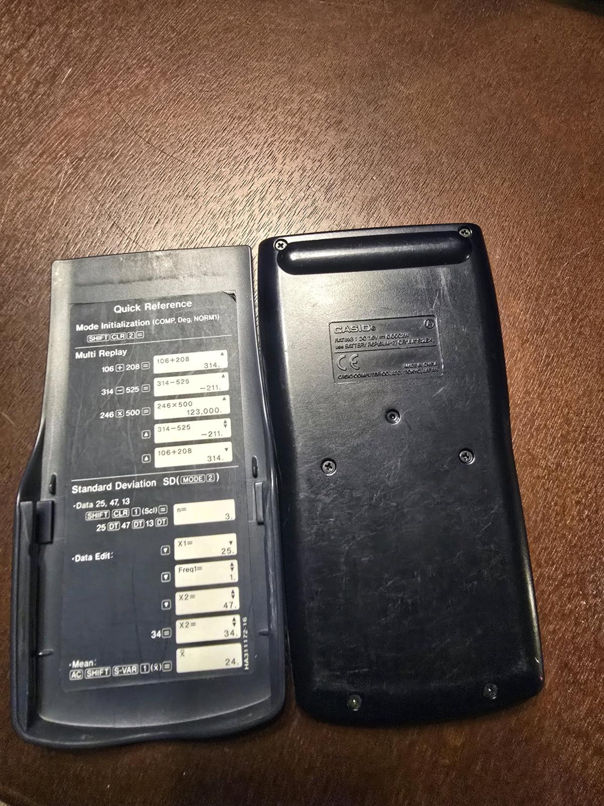 Lot of 2 Casio Scientific Calculators  fx82MS  fx260 SOLAR
