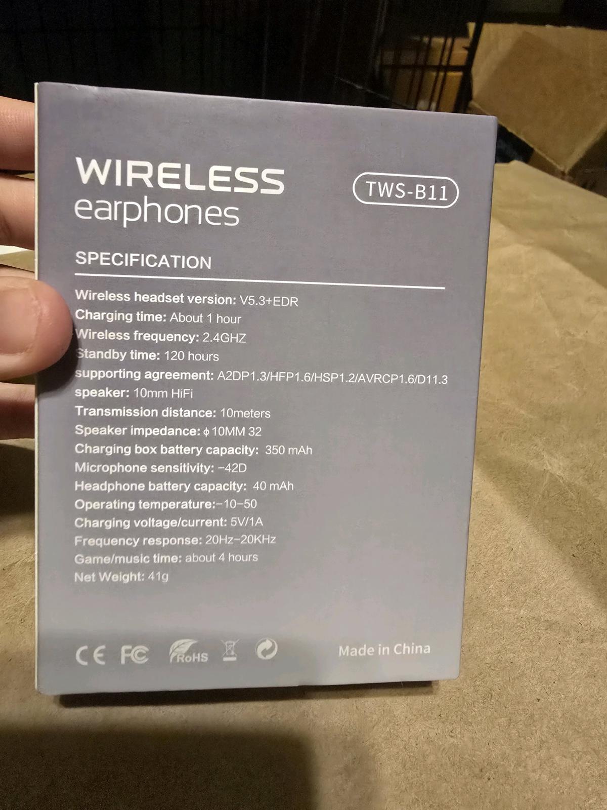 Bundle 2 Pairs Wireless Earphones  Hyundai Fit 2  TWSB11  Br