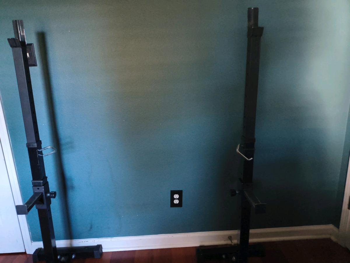 Adjustable Bench and Squat Barbell Rack