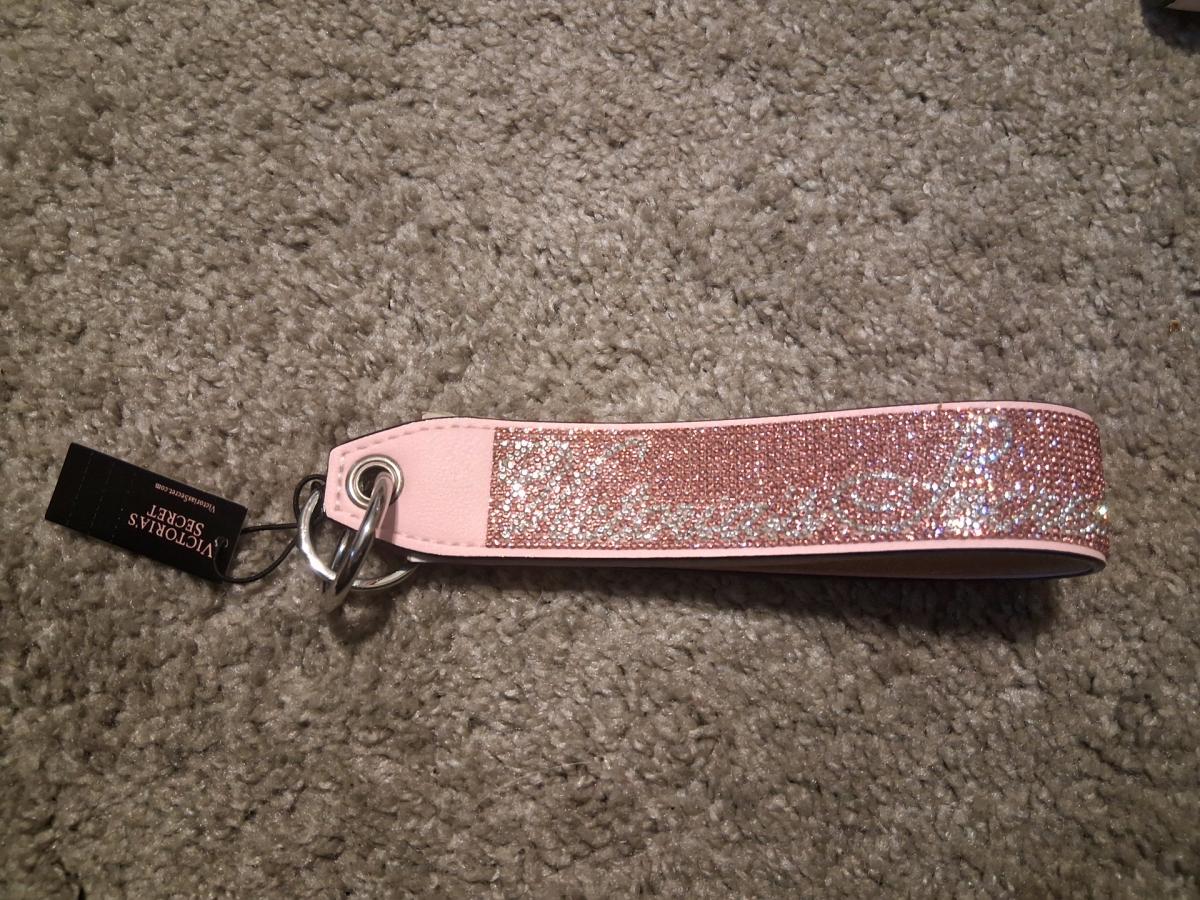Complete Victorias Secret Pink Stripe Set Duffle Bag Wallet