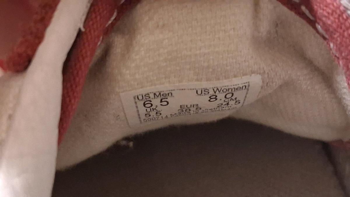 Vintage Red Vans Sneakers