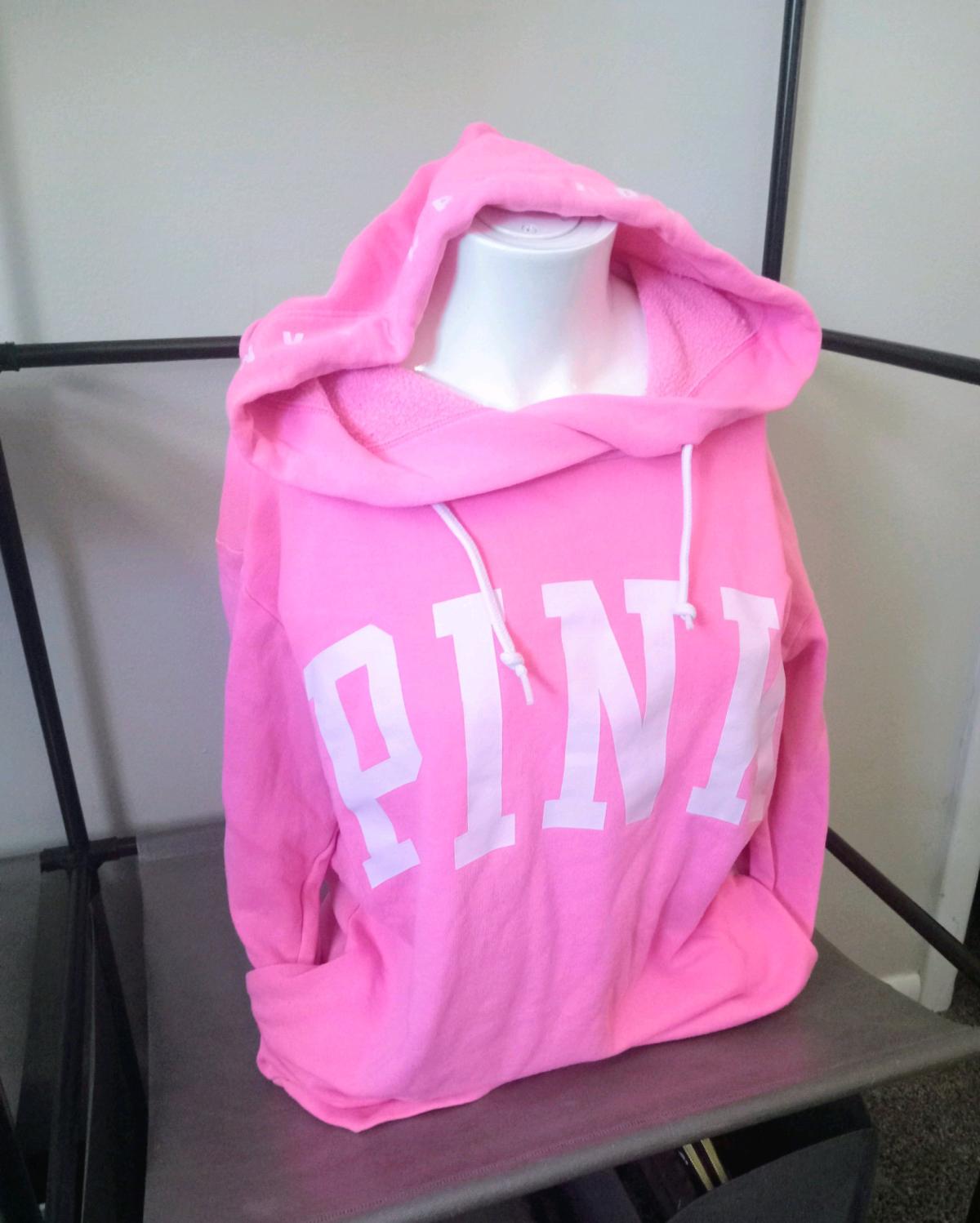 Victorias Secret PINK Campus Hoodie Surfer Hot Pink XS