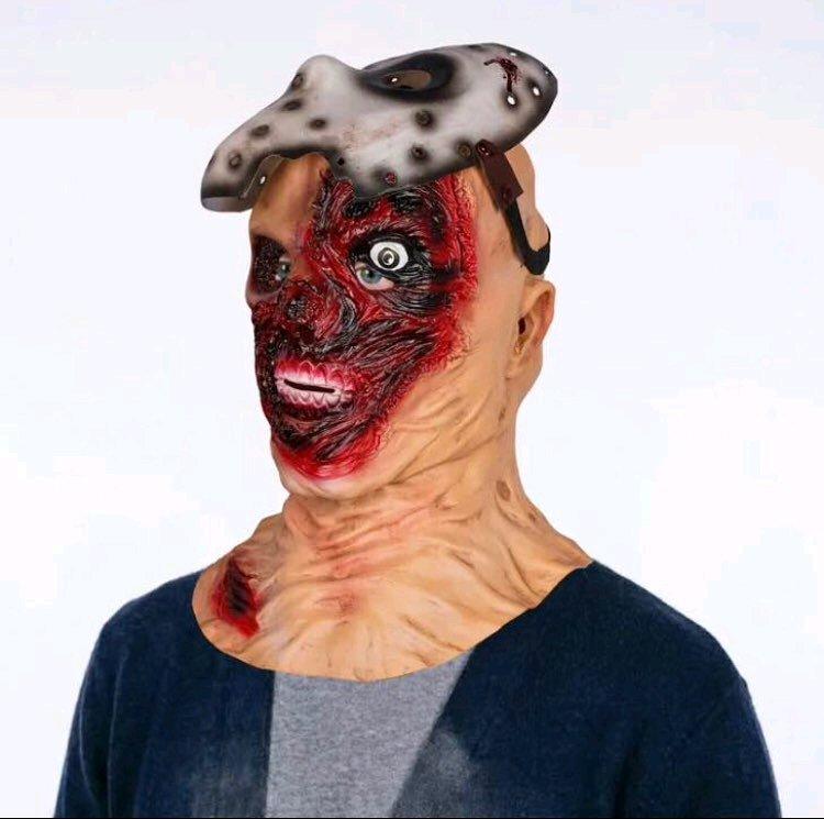 Brand new latex jason halloween hockey mask