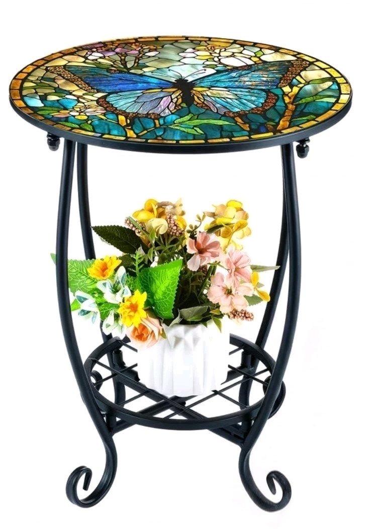 Butterfly outside Table