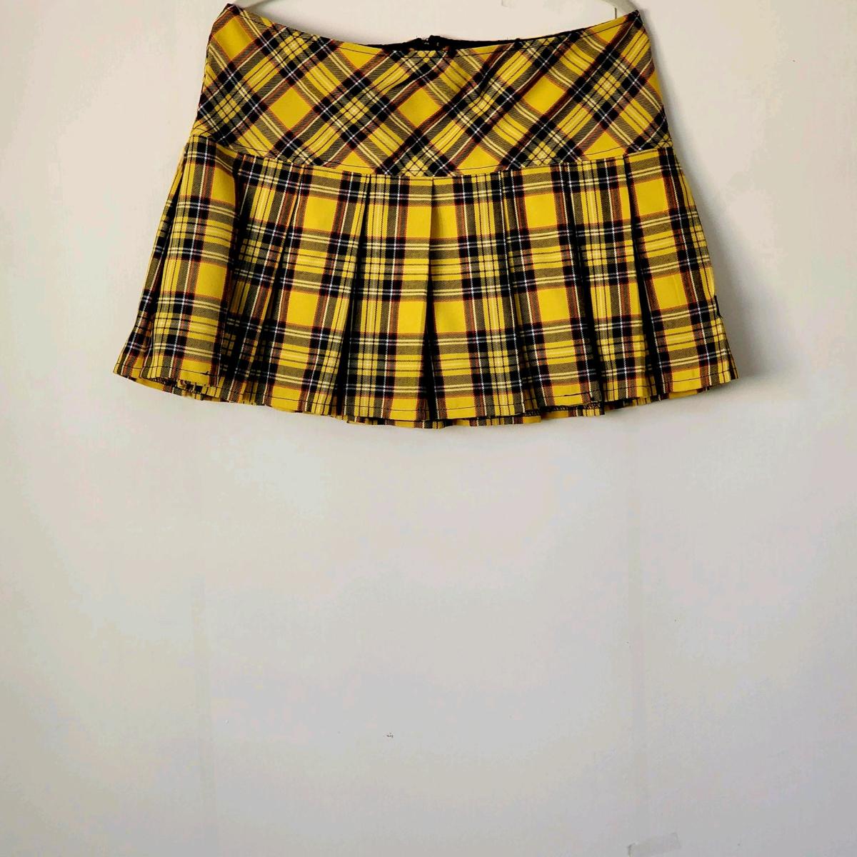 Tripp NYC Plaid Pleated Mini Skirt