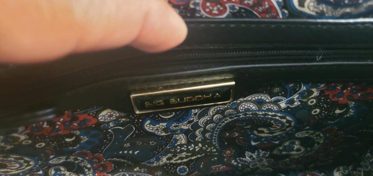 Big Buudda Black Handbag with Chain Strap