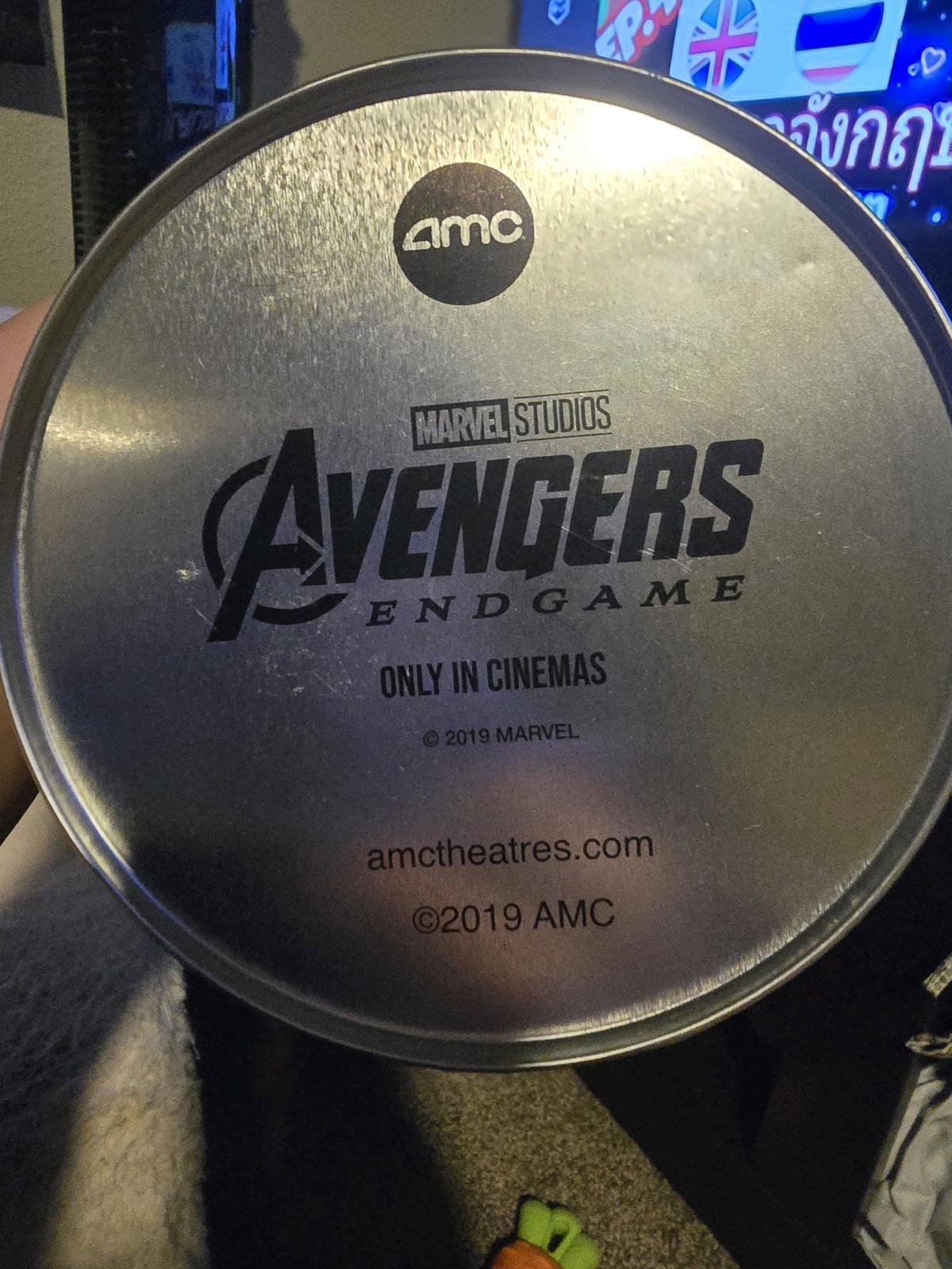 AMC Marvel Avengers Endgame Popcorn Tin Bucket Thanos Hulk T