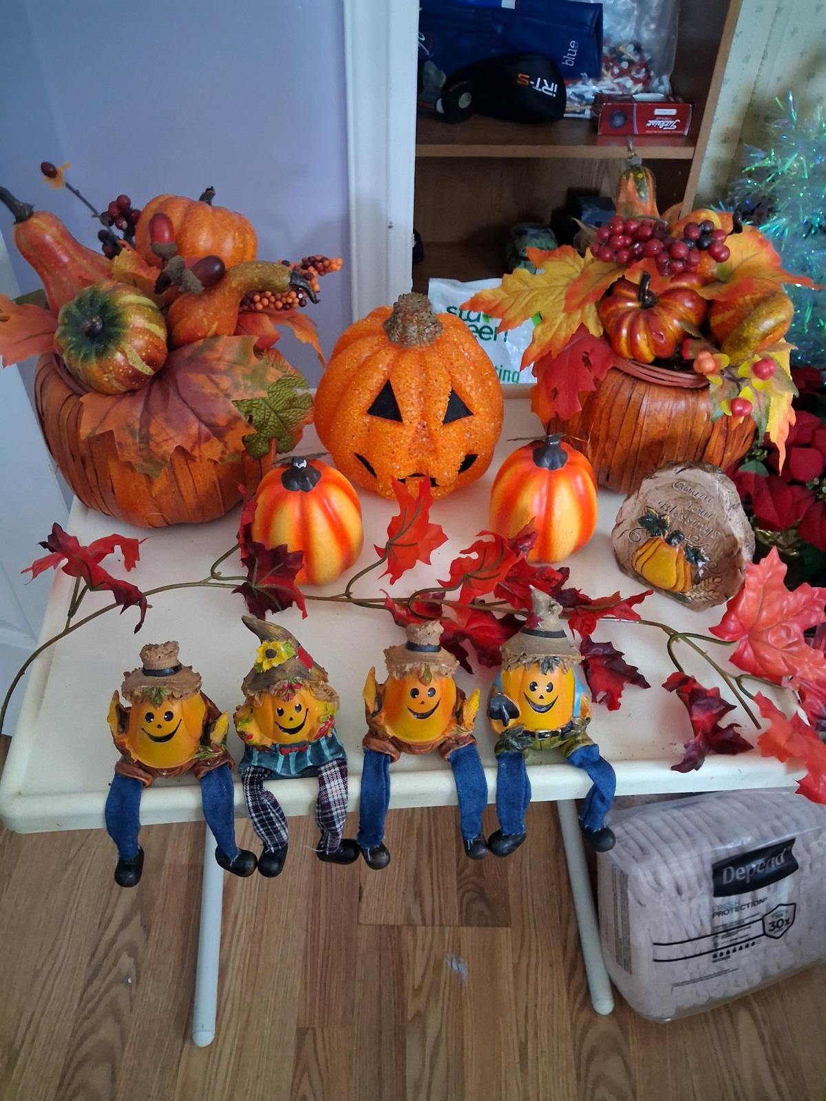 11 pcs pumpkin fall decor bundle