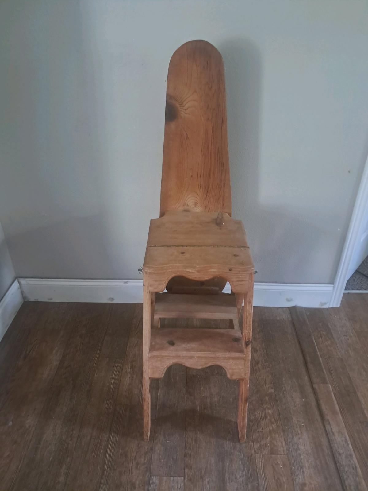 hand built 3 in 1 step stool bench and ironing board