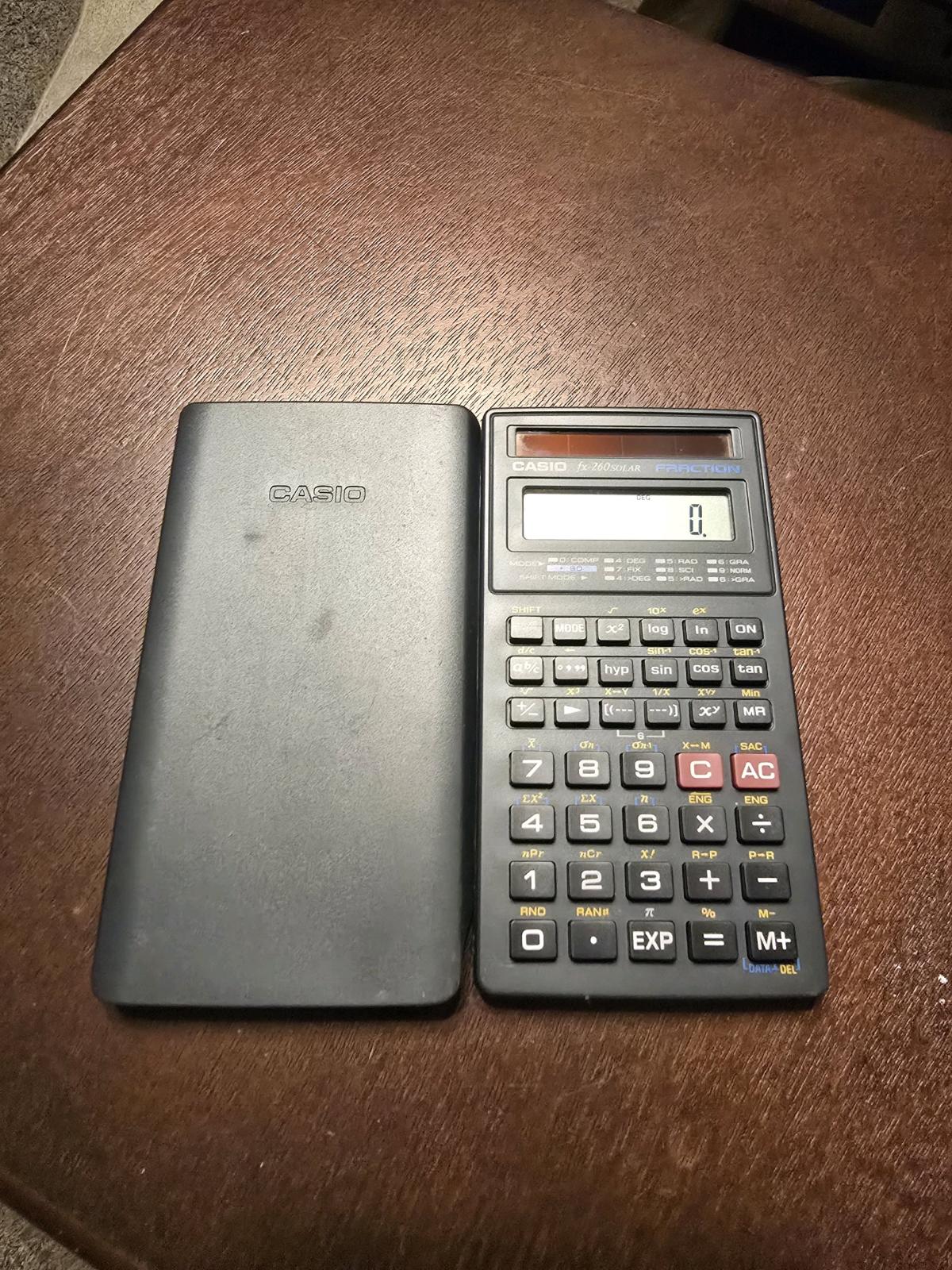 Lot of 2 Casio Scientific Calculators  fx82MS  fx260 SOLAR