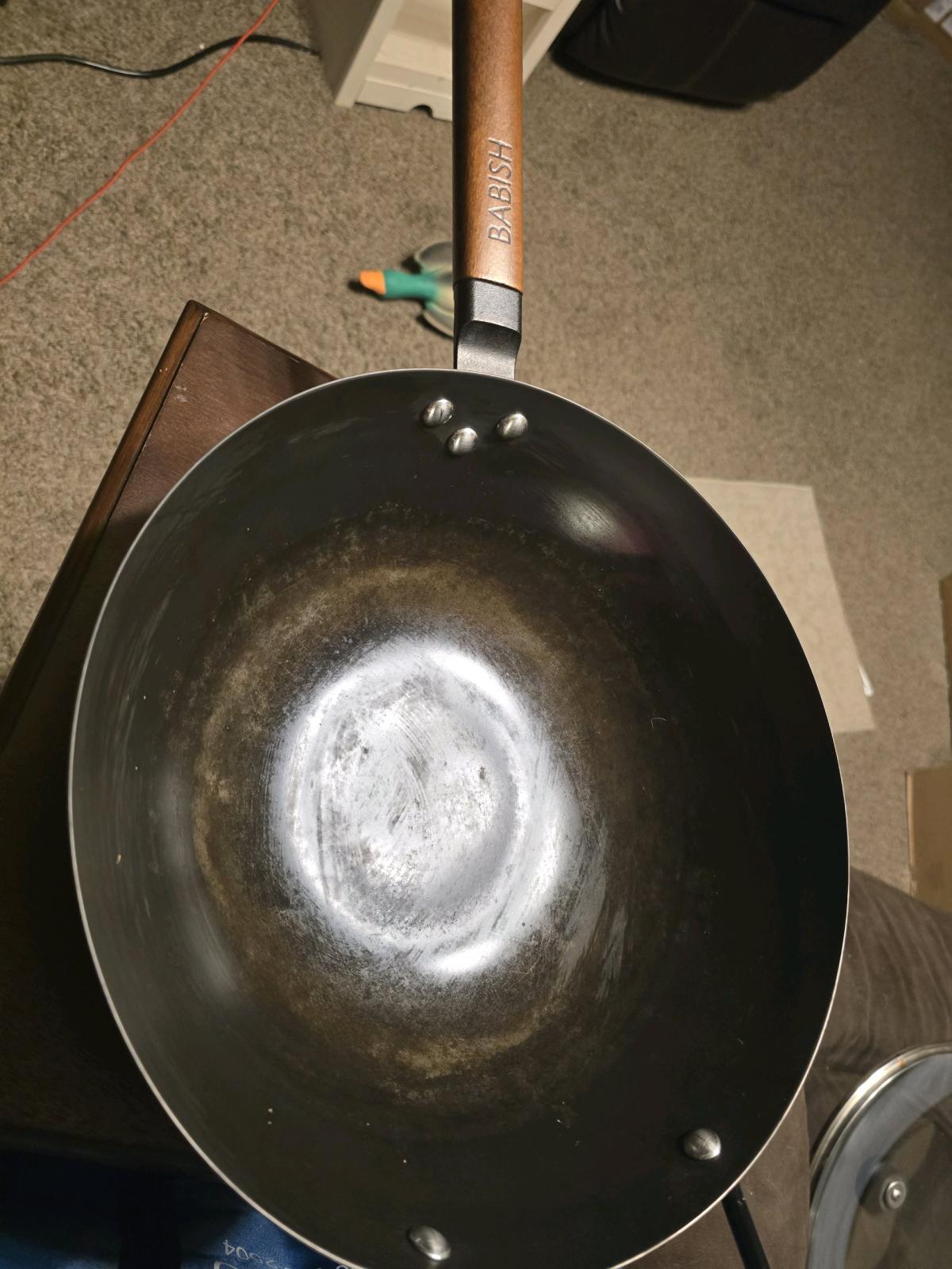 Babish 13 Carbon Steel Wok with Glass Lid