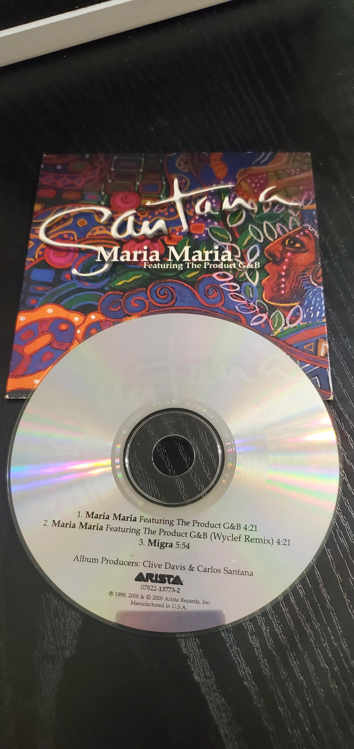 Santana Maria Maria CD Single