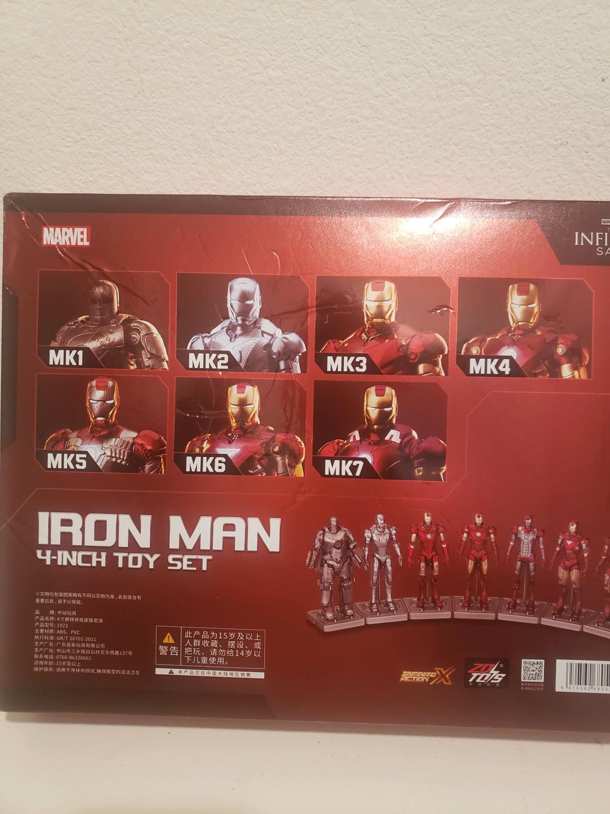 marvel studios infinity saga iron man 4  inch toy ser