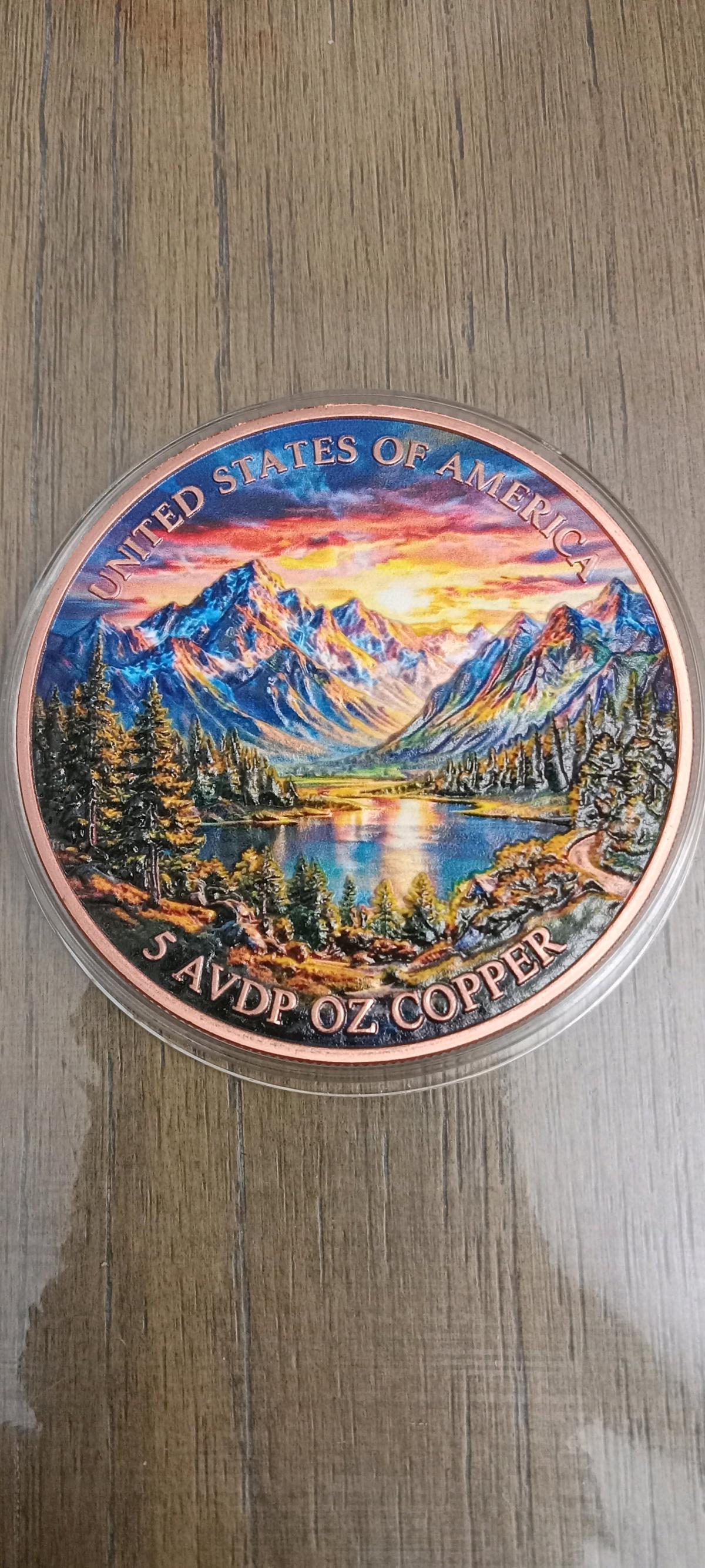 5 Oz AVDP Copper Round Eagle USA
