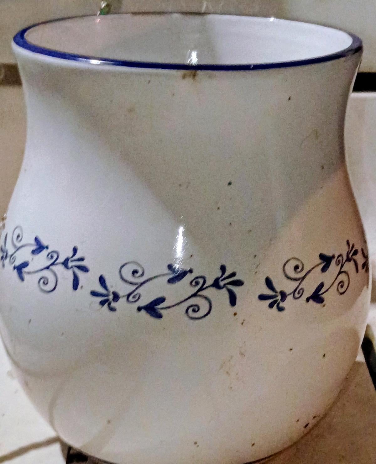 set Of Two Beautiful Big Flower Vases