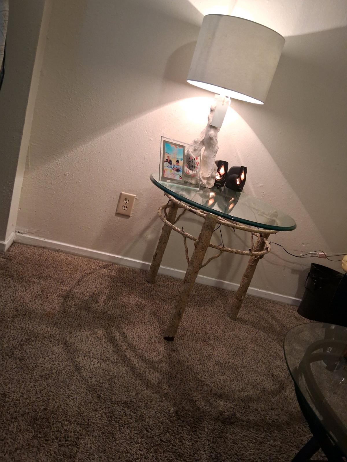 Small glass table