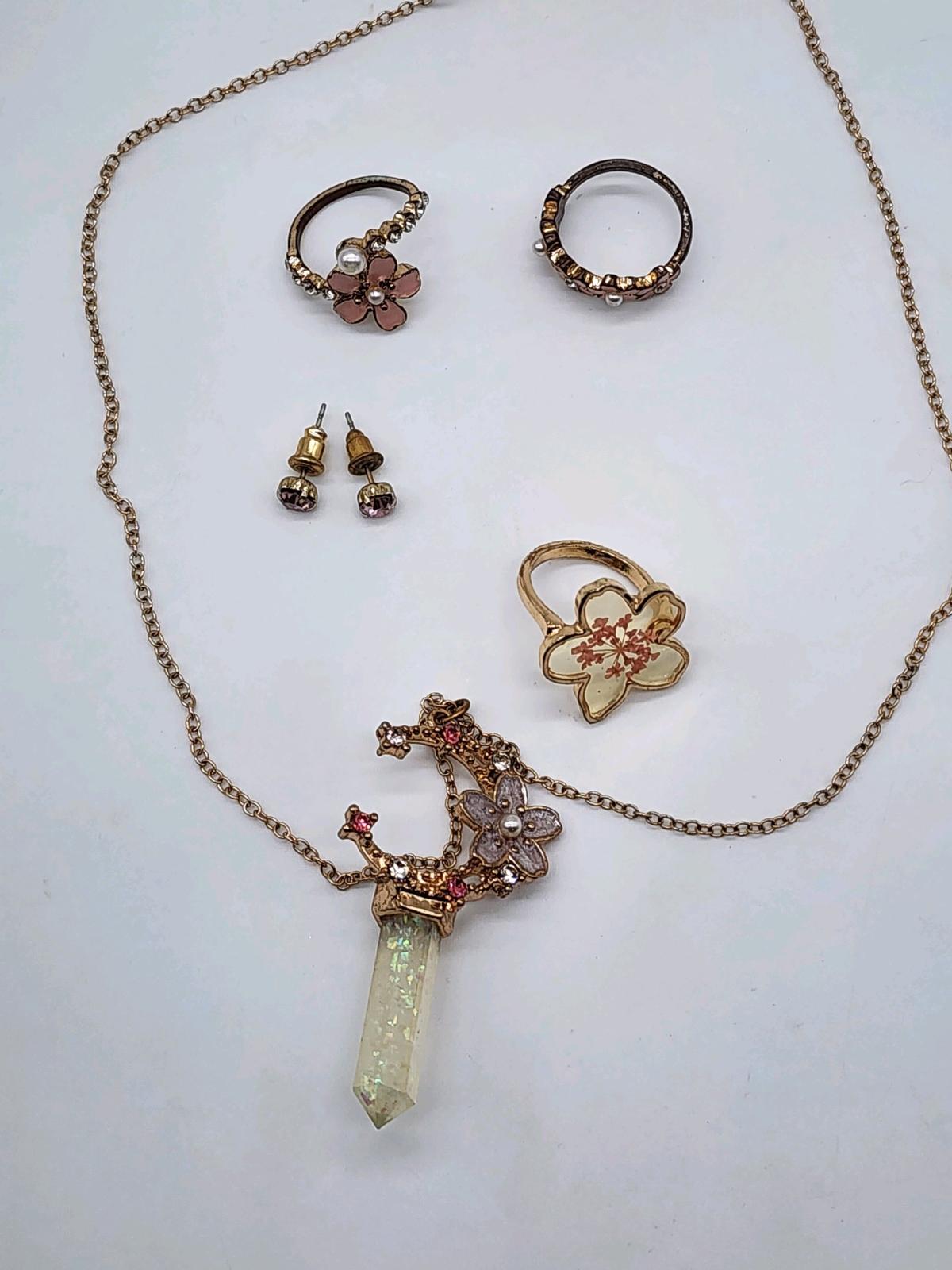 pink costume jewelry set for kids