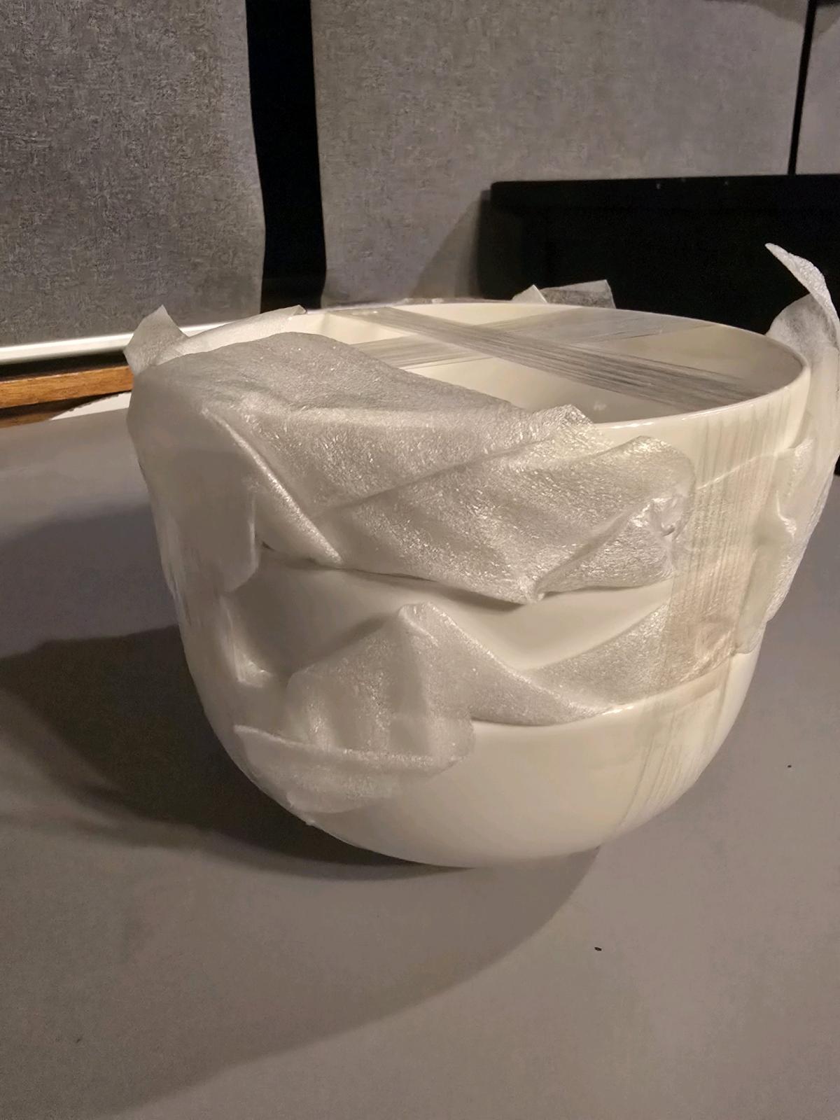 Brand New TGLBT Set of 3 White Ceramic Bowls Unopened