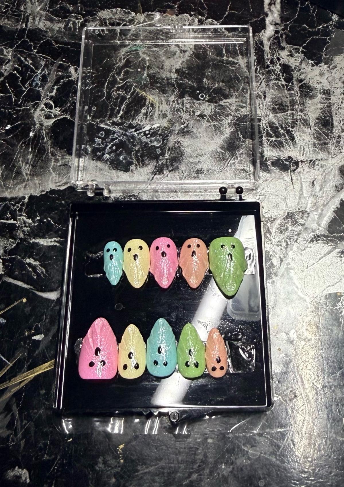 custom hand painted press on nails