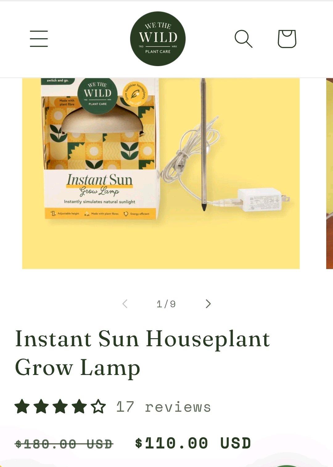Grow light We the Wild new in Box