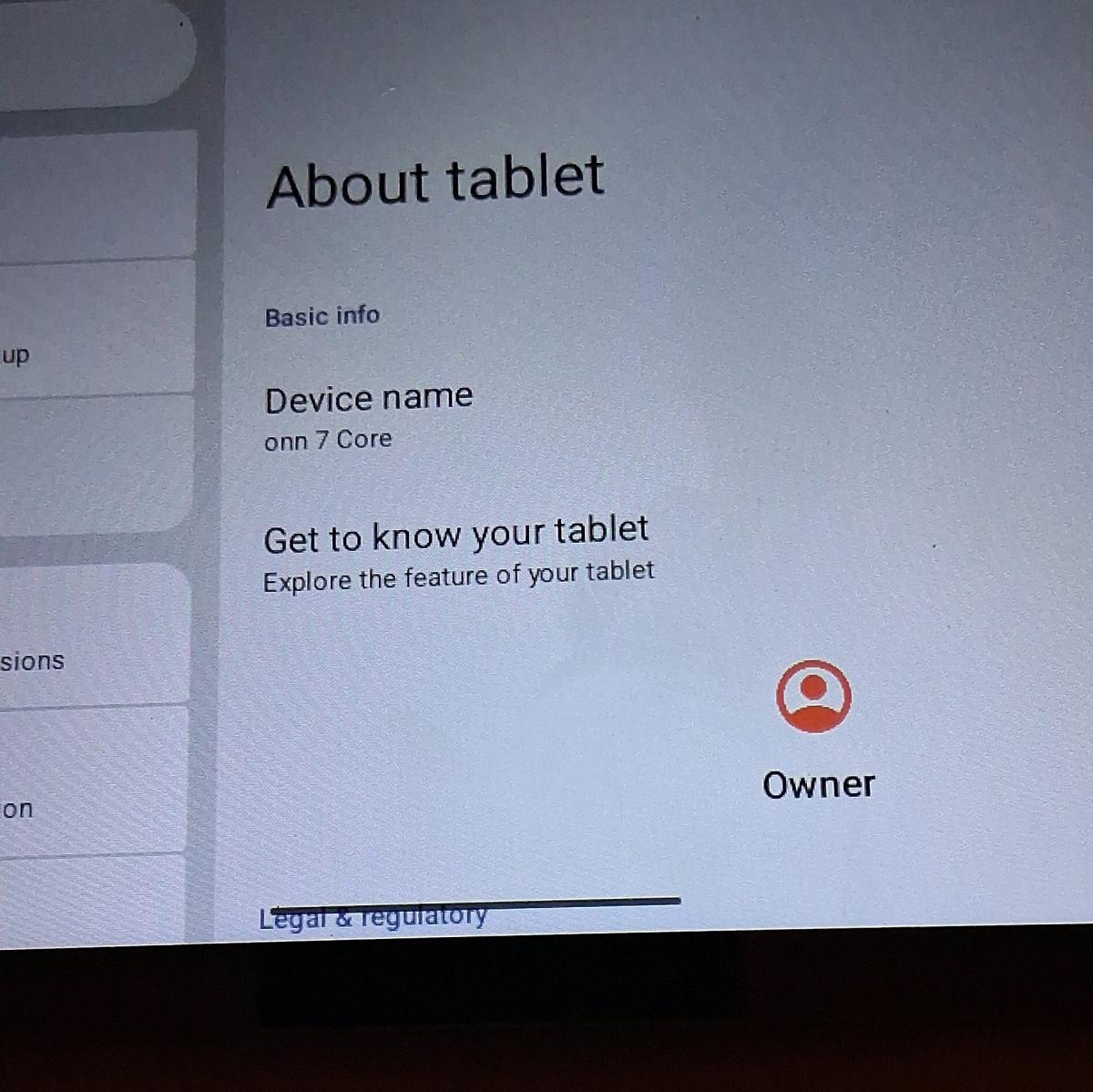 ONN Brand named tablet