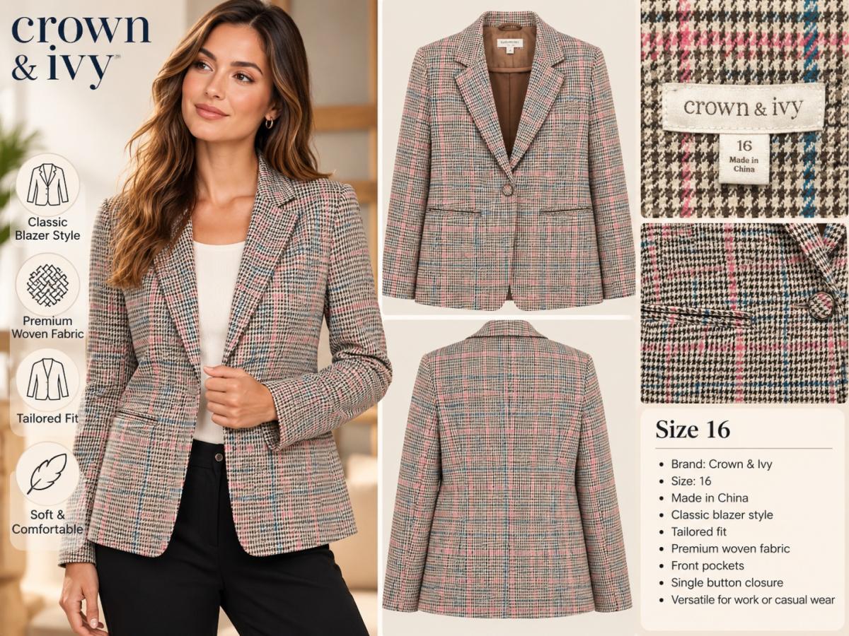 Blazer Crown  Ivy para Mujer Talla 16