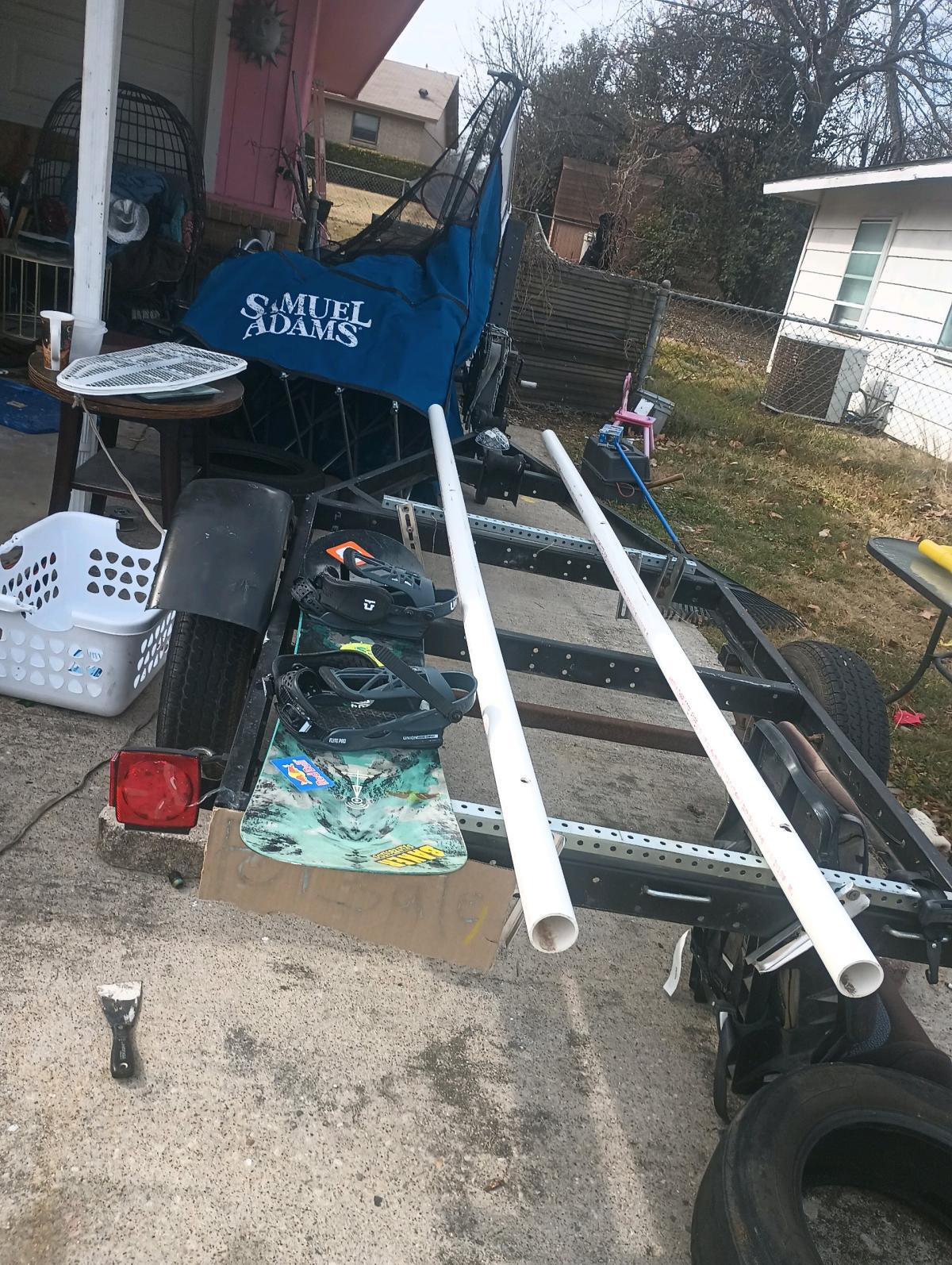 koyak boat trailer good condition tires aired ready for New