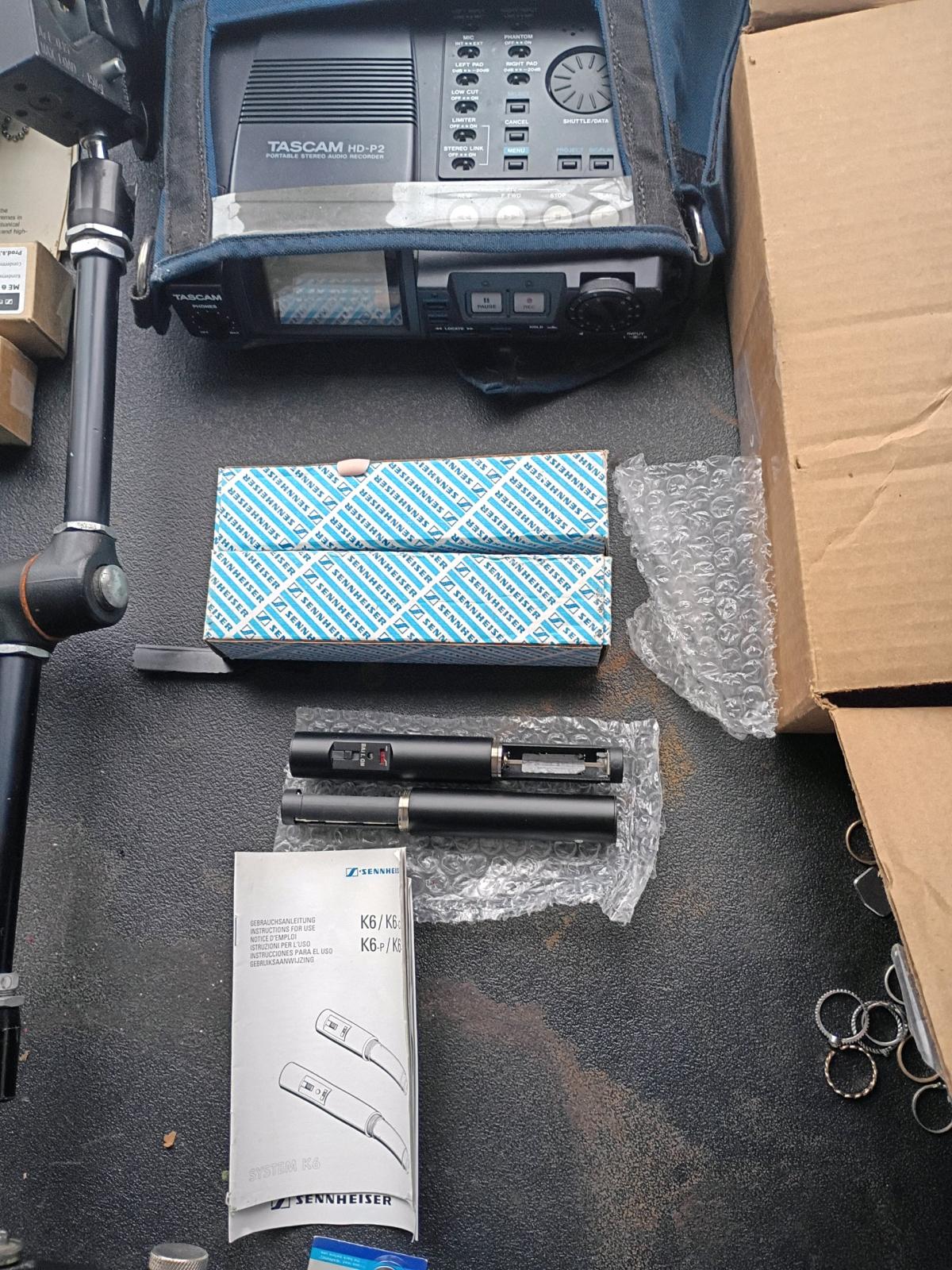 Sennheiser K6ME64 and 66 taping rig