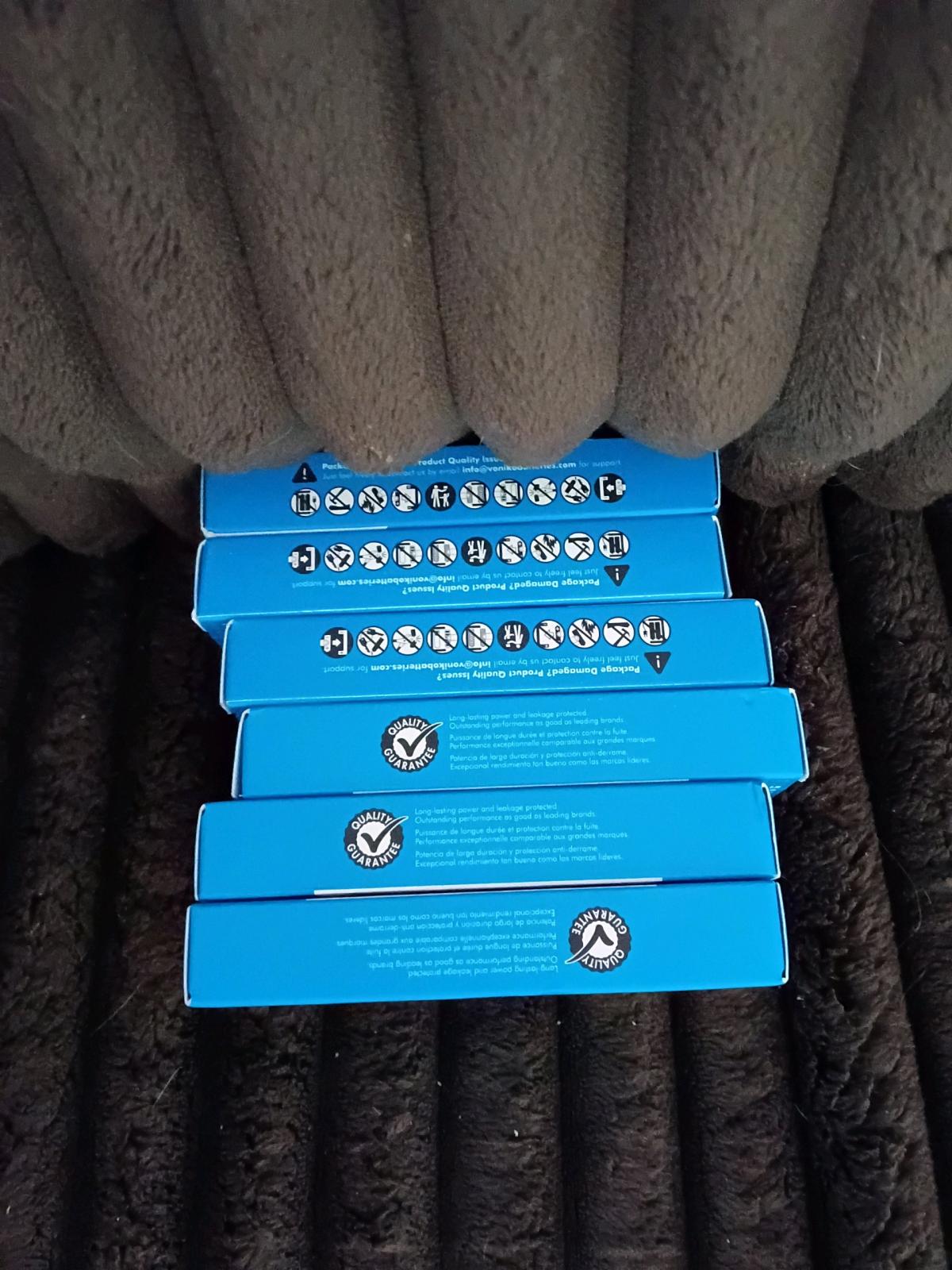 5 packs of batteries 4 batteries in each pack