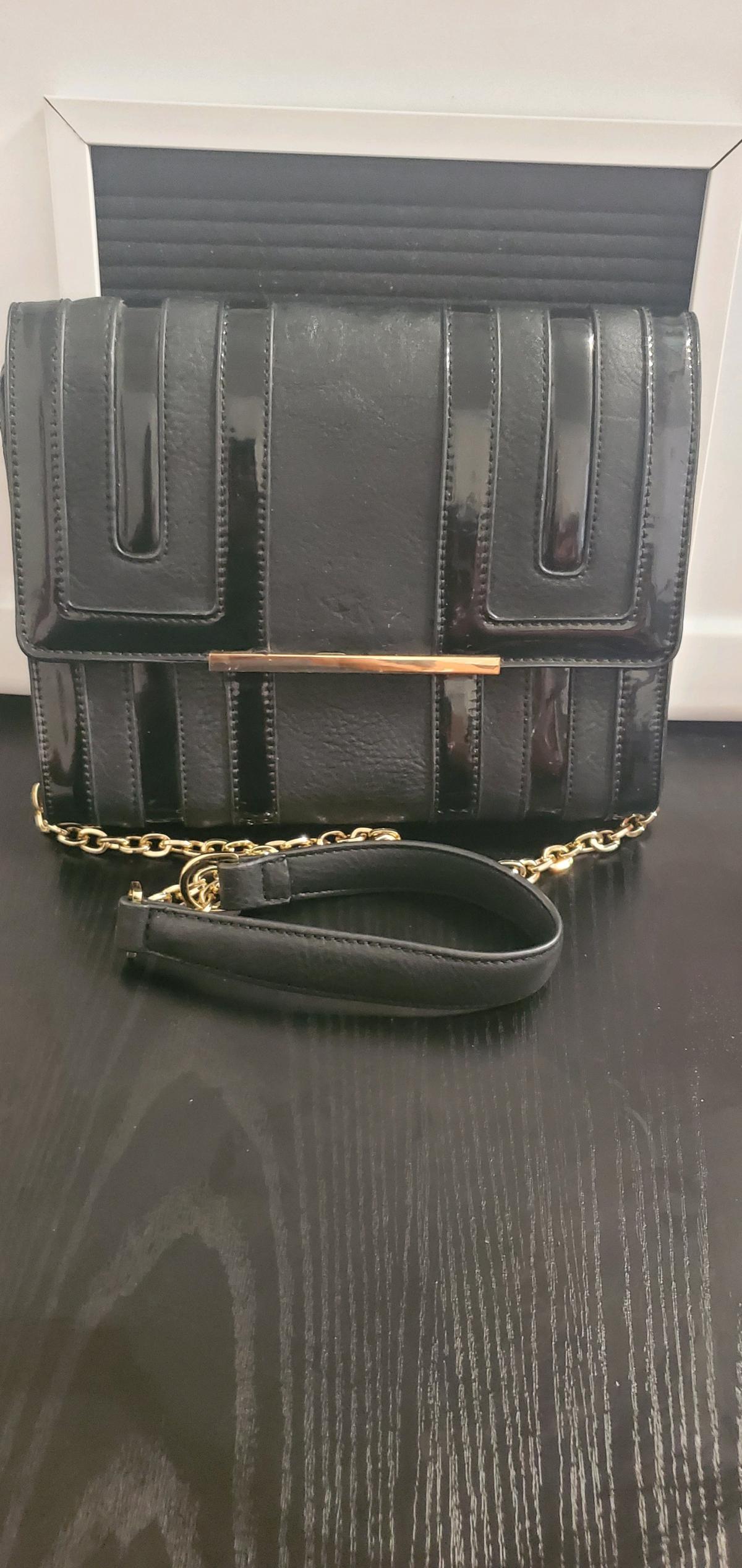 Big Buudda Black Handbag with Chain Strap