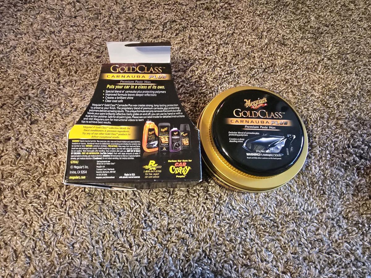 Meguiars Gold Class CarnaubaPlus Premium Paste Wax 11 oz  Br