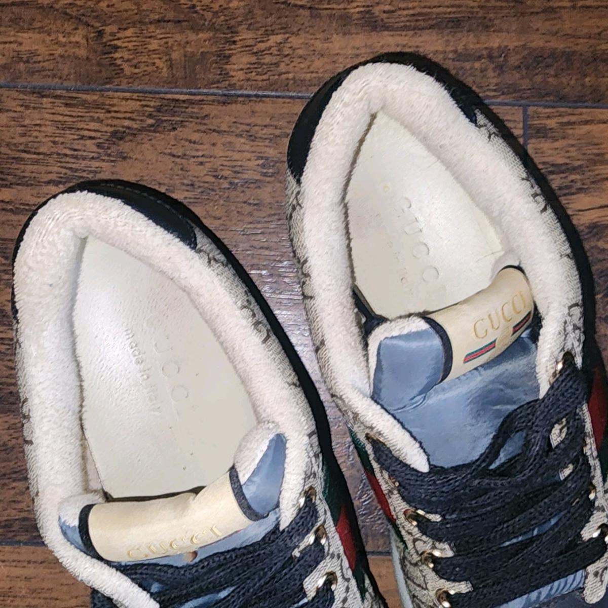 size 7 mens GucciGG Supreme Grosgrain Trim Sneakers
