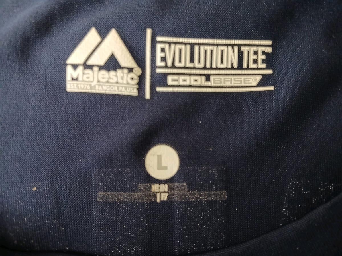 Majestic Minnesota Twins Brian Mauer Navy Blue Tshirt Size L